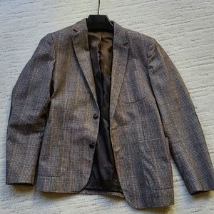 Zara Man Sport Jacket Blazer - Brown size US42 With Elbow Patches